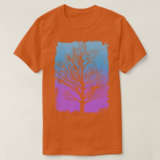 Baum im Nebel T-Shirt (Design vorne)