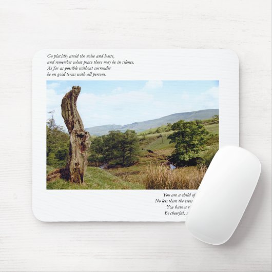 Baum im Peak District Desiderata Mousepad (Mit Mouse)