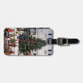 Baum im Rathausplatz Gepäckanhänger (Vorderseite horizontal)