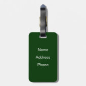 Baum im Rathausplatz Gepäckanhänger (Rückseite vertikal)