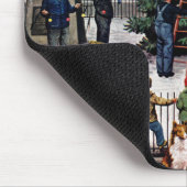 Baum im Rathausplatz Mousepad (Ecke)