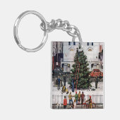 Baum im Rathausplatz Schlüsselanhänger (Vorderseite links)