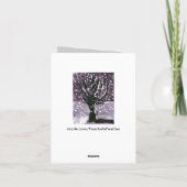 Baum im Schnee Karte (Rückseite)