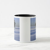 Baum im Schnee umfaßte Landschaft Tasse (Zentrum)