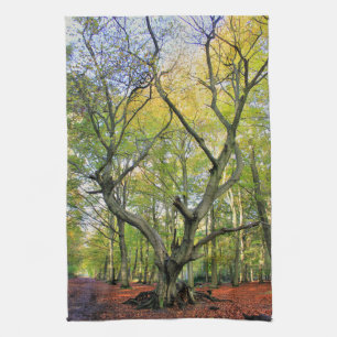 Baum im Wald Geschirrtuch
