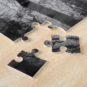 Baum im Wasser, dunkle Horror-Fotografie, Holz Puzzle (Seite)