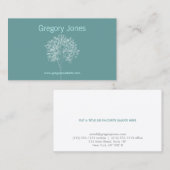 BAUM in AQUA/AQUAMARINE Visitenkarte (Vorne/Hinten)