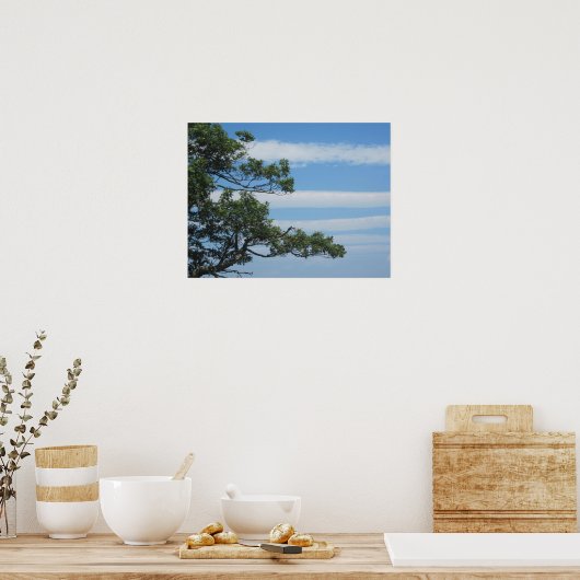 Baum in den Wolken Poster (Küche)