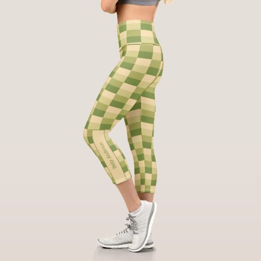 Baum in den Wüstenfarben Capri Leggings (Links)