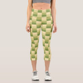 Baum in den Wüstenfarben Capri Leggings (Vorderseite)