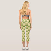 Baum in den Wüstenfarben Capri Leggings (Rückseite)