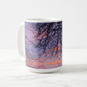 Baum in der Abenddämmerung Kaffeetasse (Vorderseite Links)