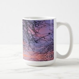 Baum in der Abenddämmerung Kaffeetasse