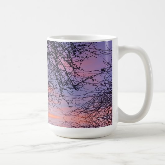 Baum in der Abenddämmerung Kaffeetasse (Rechts)