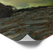 Baum in der Nähe des Wassers, Psalm 1:3, Schrift Poster (Ecke)