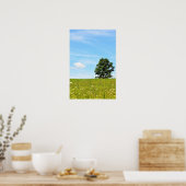 Baum in einem Feldposter Poster (Küche)