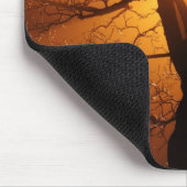 Baum in Nebel bei nächtlicher Mousepad (Ecke)