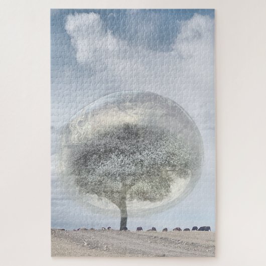 Baum in Schutzblase Puzzle (Vertikal)