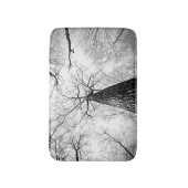 Baum in Schwarzweiss Badematte (Vorderseite Vertikal)