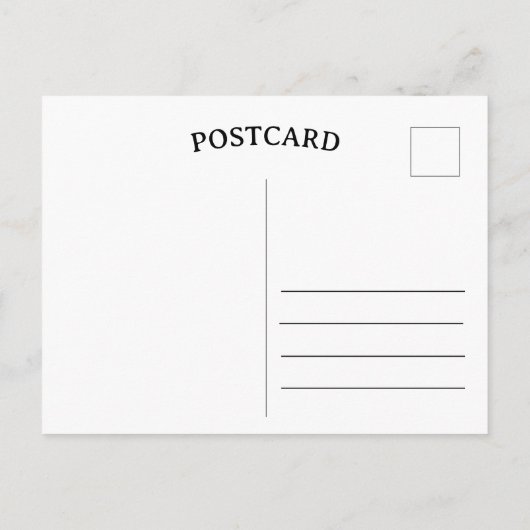 Baum in Sonnenstrahlen Postkarte (Rückseite)