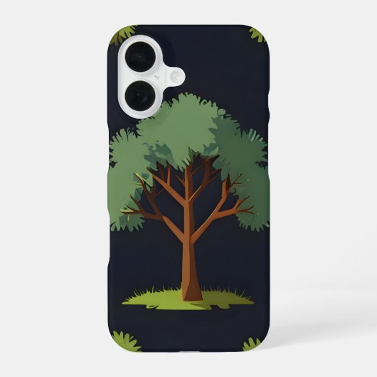 Baum iPhone 16 Hülle (Rückseite)