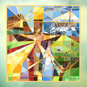 Baum Jesus Fensteraufkleber (Blatt 3)