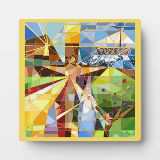 Baum Jesus Fotoplatte (Vorderseite)