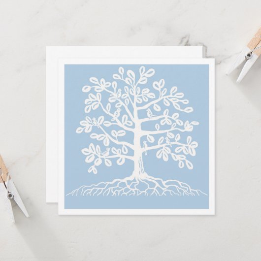 Baum Karte (Vorderseite/Rückseite Beispiel)