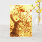 Baum Karte (Gelbe Blume)