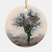 BAUM KERAMIK ORNAMENT (Vorne)
