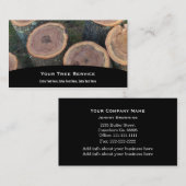 Baum-Klotz-Visitenkarte Visitenkarte (Vorne/Hinten)