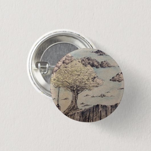 Baum-Knopf Button (Vorne & Hinten)