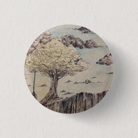 Baum-Knopf Button (Vorderseite)