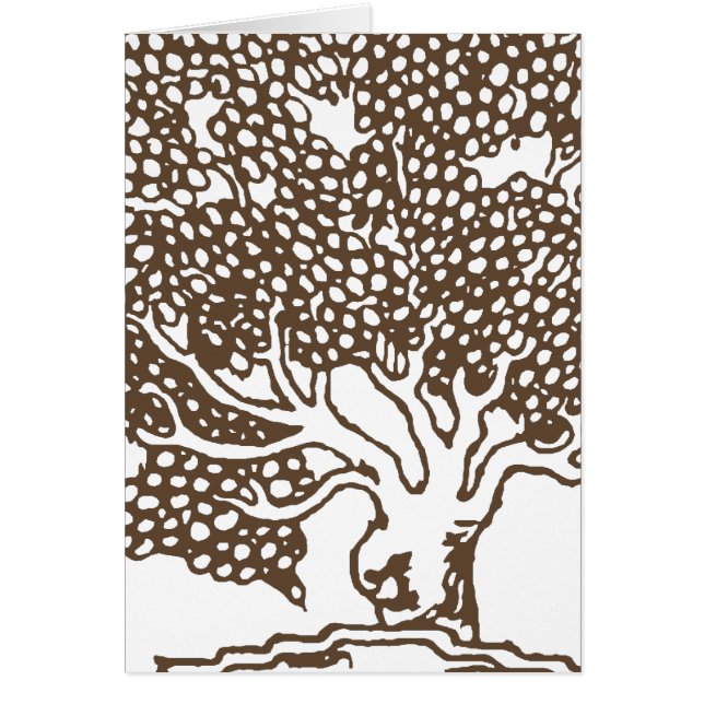 Baum-Kontur-Karte (Vorne)
