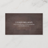 Baum | Landflucht | Braune Textur Hintergrund Visitenkarte (Rückseite)