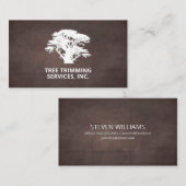 Baum | Landflucht | Braune Textur Hintergrund Visitenkarte (Vorne/Hinten)