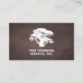 Baum | Landflucht | Braune Textur Hintergrund Visitenkarte (Vorderseite)