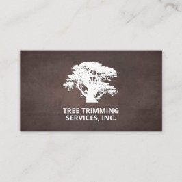 Baum | Landflucht | Braune Textur Hintergrund Visitenkarte