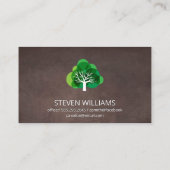 Baum | Landflucht | Brown Visitenkarte (Rückseite)