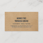 Baum | Landflucht | Gärtner Visitenkarte (Rückseite)