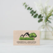 Baum | Landflucht | Haus Visitenkarte (Stehend Vorderseite)