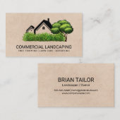 Baum | Landflucht | Haus Visitenkarte (Vorne/Hinten)