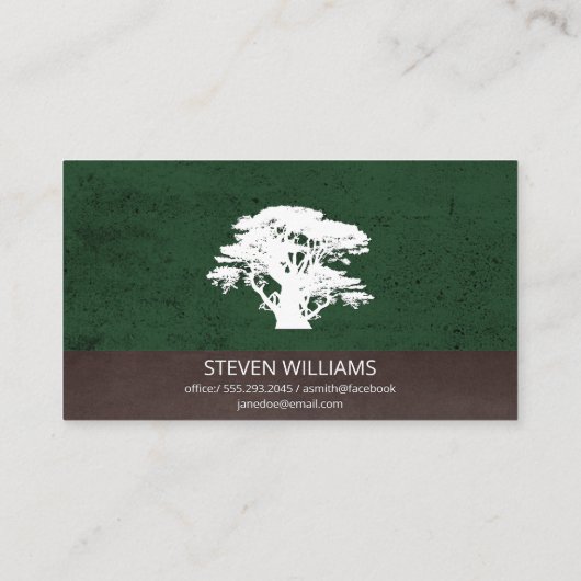 Baum | Landflucht Visitenkarte (Rückseite)