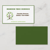 Baum Landscaping Yard Beruflicher Service Visitenkarte (Vorne/Hinten)