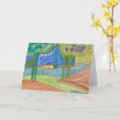 Baum-Landschaft Karte (Gelbe Blume)