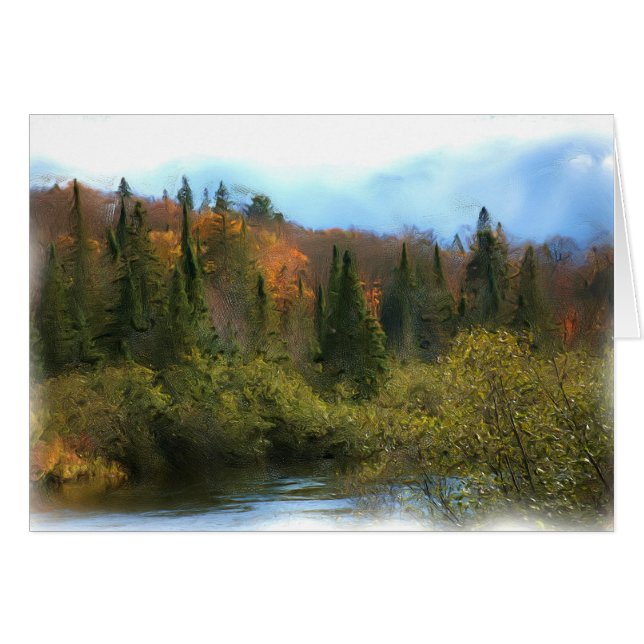 Baum-Landschaftsherbst-Glühen (Vorderseite (Horizontal))