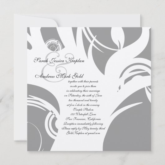 Baum Leben-des hebräischen jüdische Einladung (Rückseite)