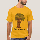Baum, Leben ist eine Buche T-Shirt (Vorderseite)