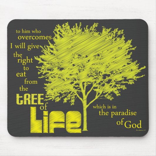 Baum Lebenchristlichen Scripture mousepad/mousemat Mousepad (Vorne)