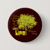 Baum Lebendes christlichen Button (Vorderseite)